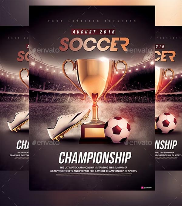 Soccer Championship Flyer Template
