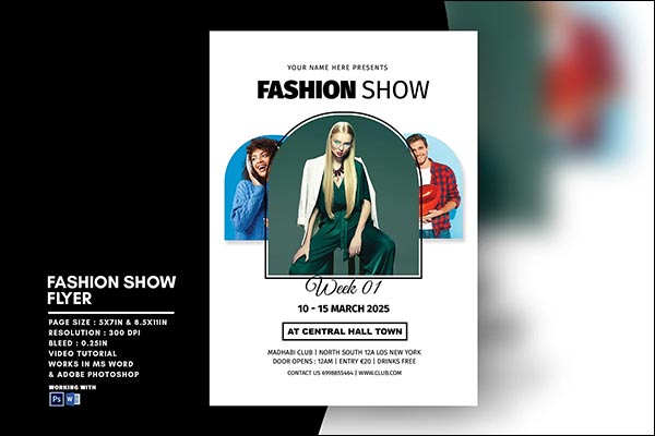 Minimal Fashion Week Show Flyer