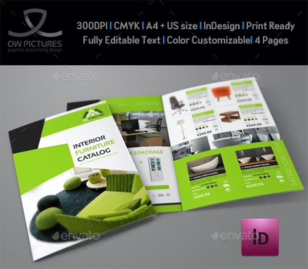 Furniture Products Catalog Bi-Fold Brochure