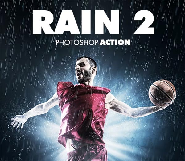 Rain ABR, PAT, ATN, Photoshop Action