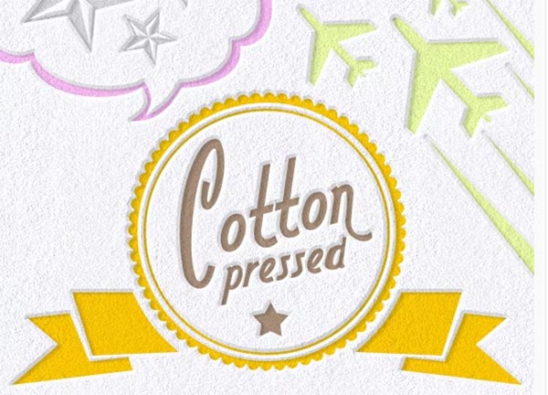 Cotton Pressed Texture Template