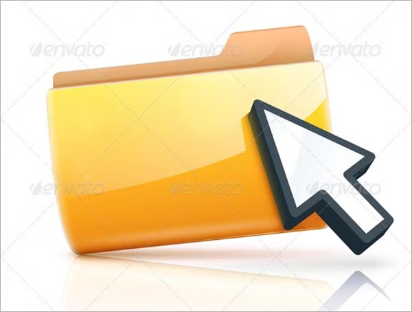 Yellow Folder Icon Template