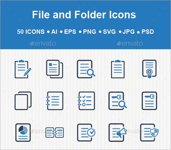 File and Folder Icons Template