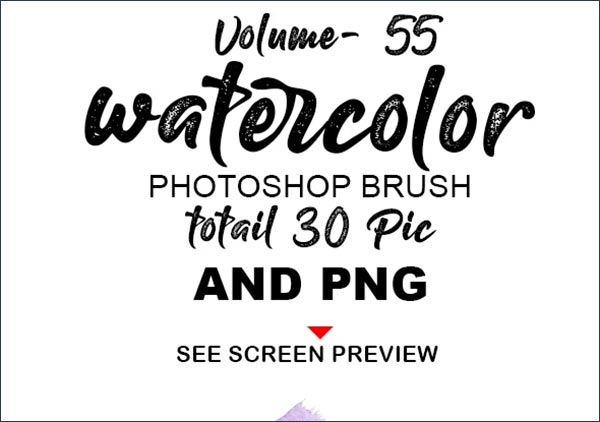 Watercolor Photoshop Brush Design