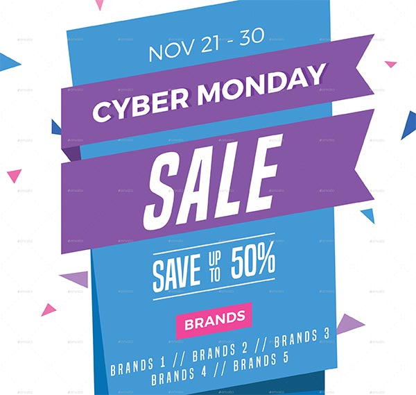 Cyber Monday Flyer PSD Design