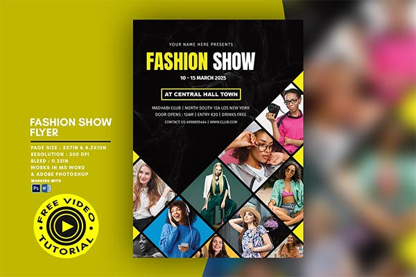 Fashion Show and Models Week Flyer