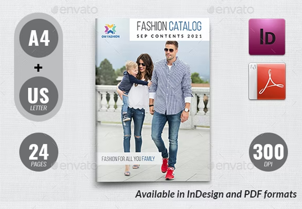 Men Fashion Catalog Brochure Template