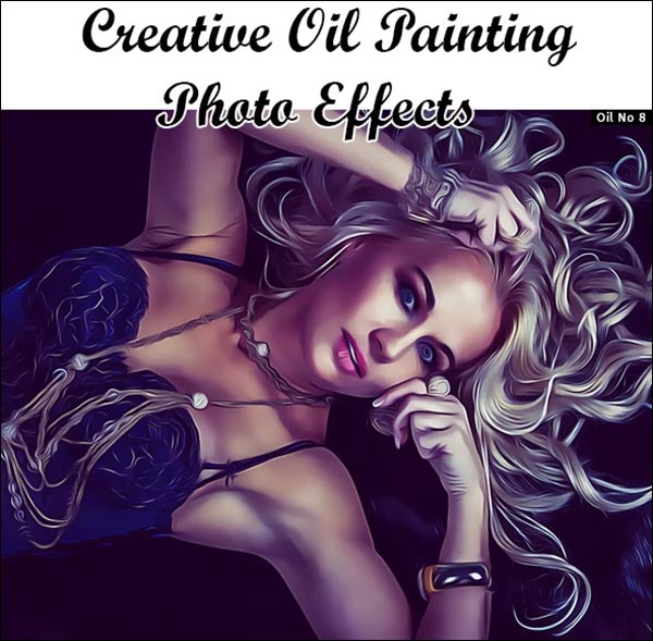 Oil Paint Photoshop Action Bundle