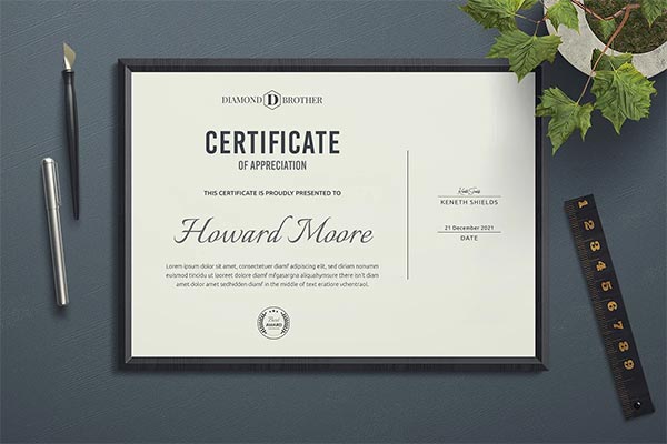 Clean Certificate Templates