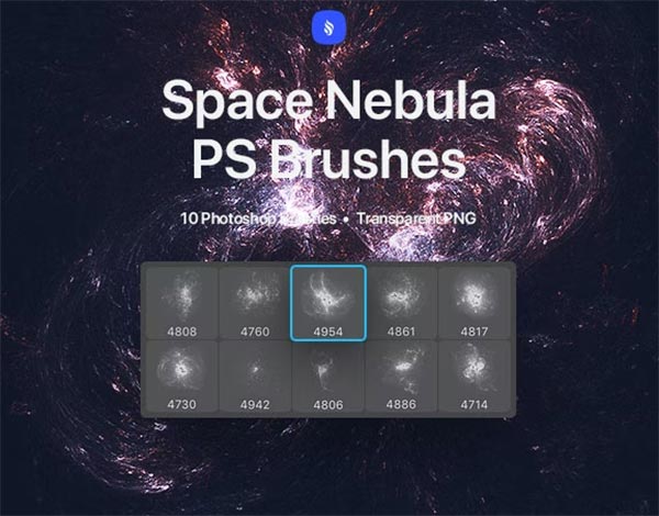 Space Nebula Photoshop Brushes