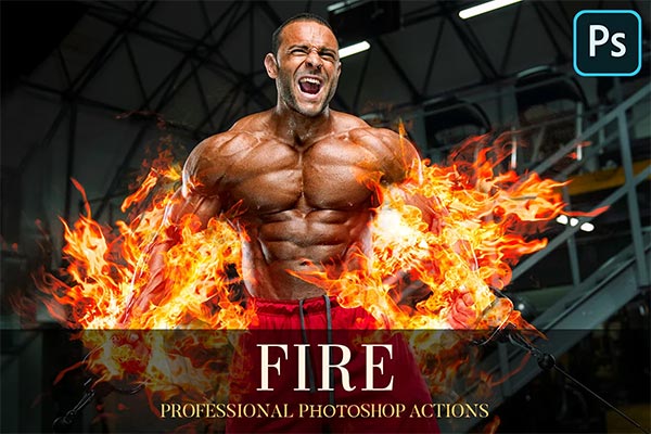 Fire Photoshop Action Designs