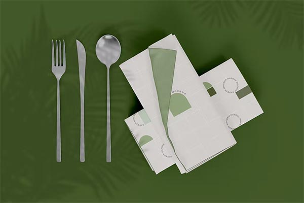 Napkins Set Mockup Template