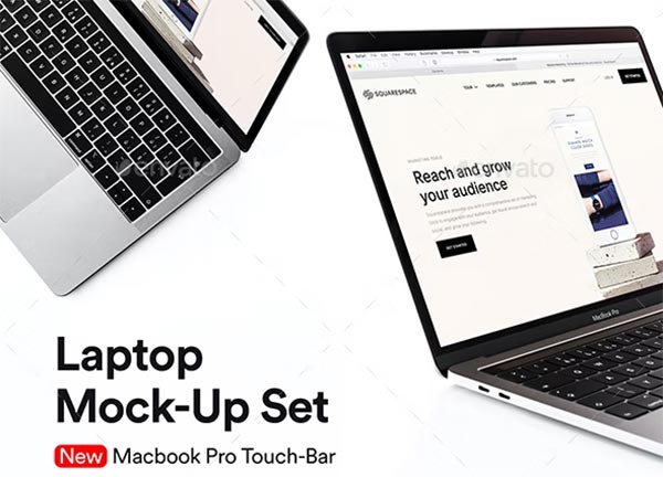 Laptop Mockup PSD Design