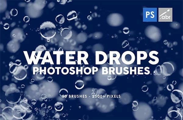 Water Drops Photoshop Stamp Brushes