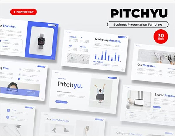 Pitchyu Clean Powerpoint Presentation Template