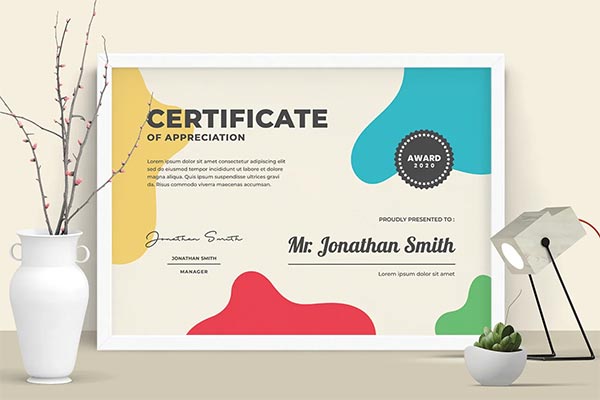 Certificate Print Design Template
