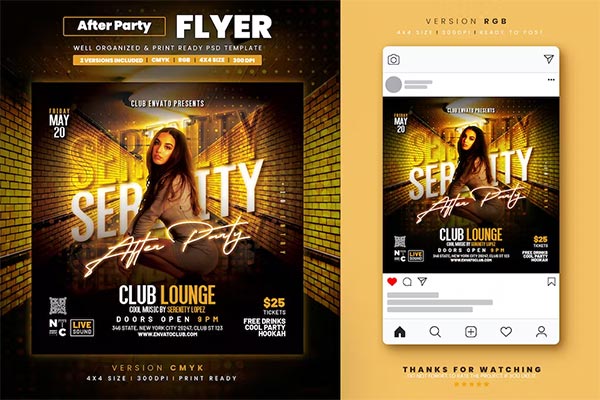 Night Club Flyer Graphic Templates