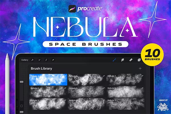 Procreate Nebula Space Brushes