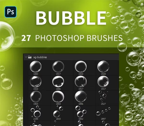 download bubbles brush for photoshop