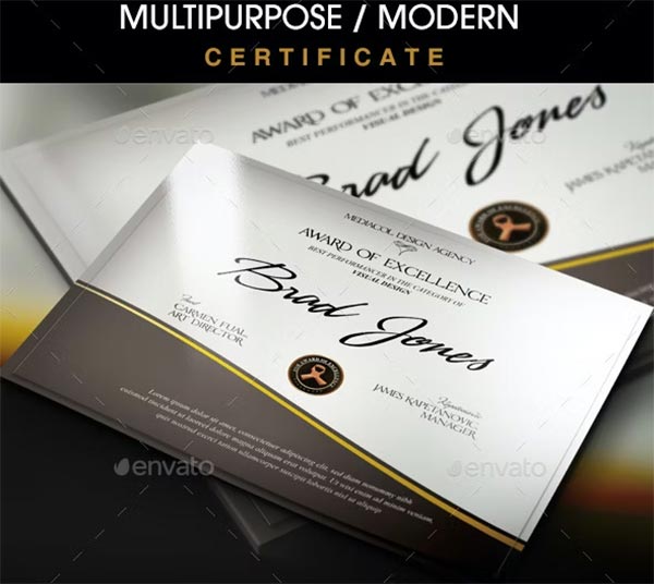Multipurpose Modern Certificate Templates