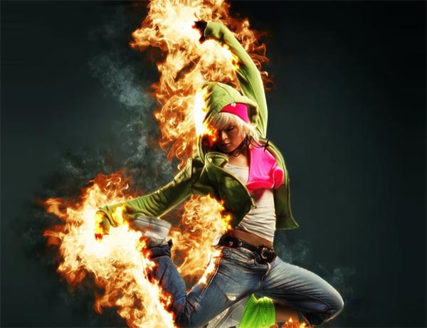 Fire & Burn Photoshop Action