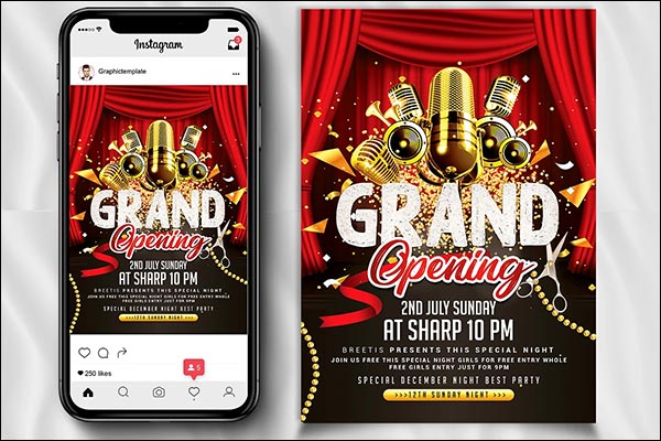 Grand Opening Event Flyer Template