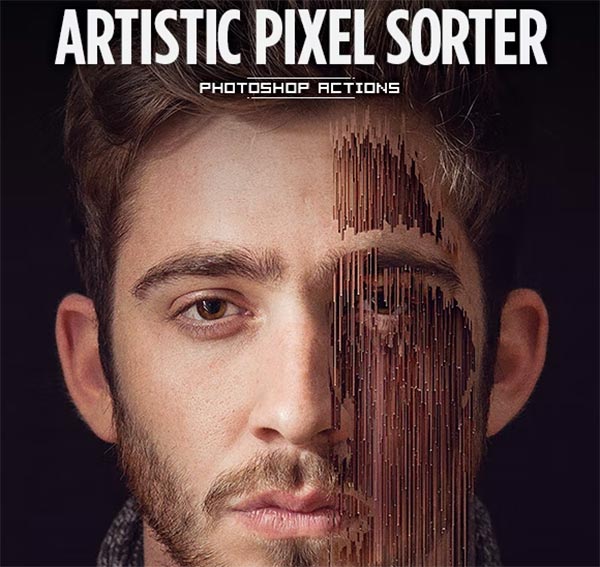 Artistic Pixel Sorter Photoshop Actions