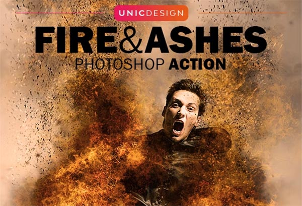 Fire & Ashes Photoshop Action