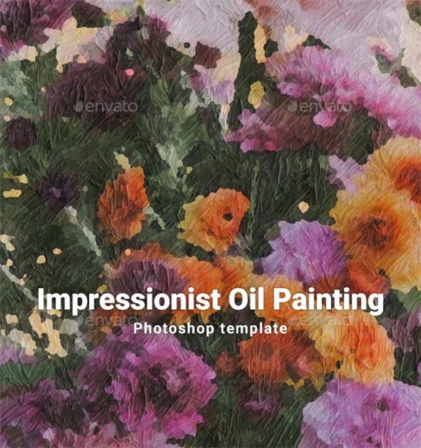 Impressionist Oil Painting Template