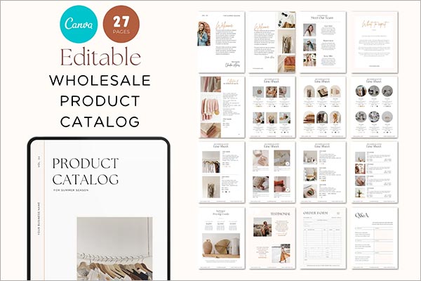 Wholesale Catalog Template Canva