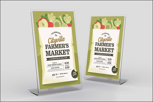 Organic Farmers Market Flyer Template