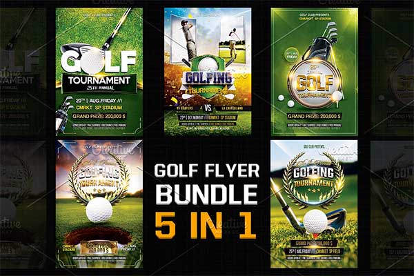 Golf Event Flyer Bundle