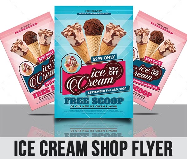 Ice Cream Photoshop Flyer Template