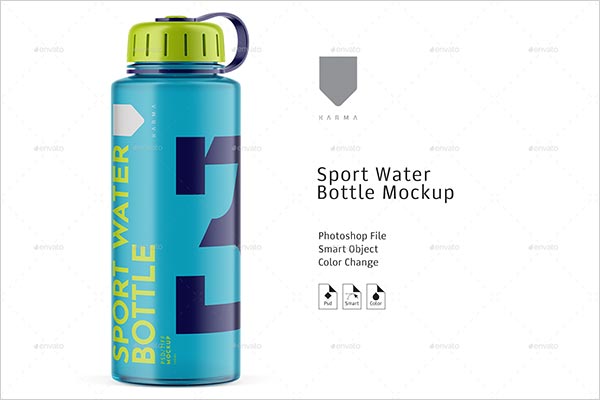 Sport Water Bottle Mockup Templates