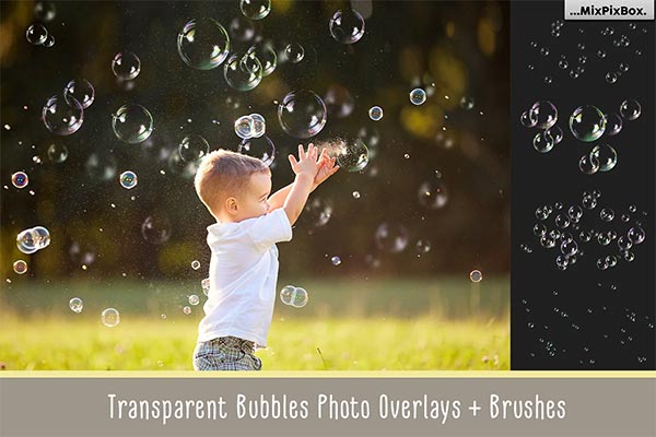 Transparent Bubble Overlays Brushes