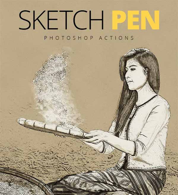 Sketch Pen - Photoshop Actions