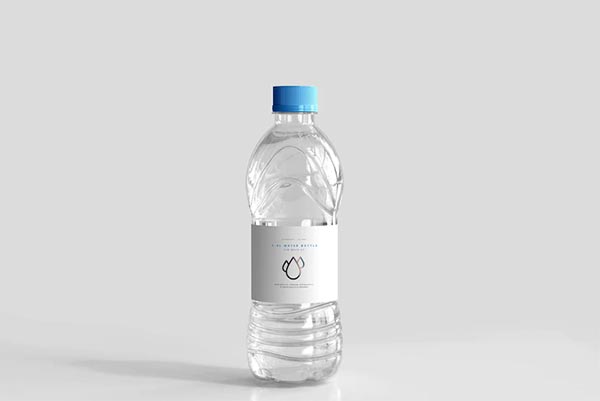 Free Water Bottle PSD Mockup