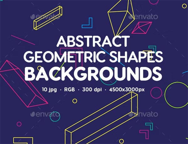 Abstract Geometric Shapes Background Design