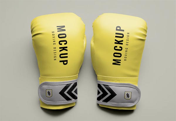 Boxing Gloves Mockup Free Design