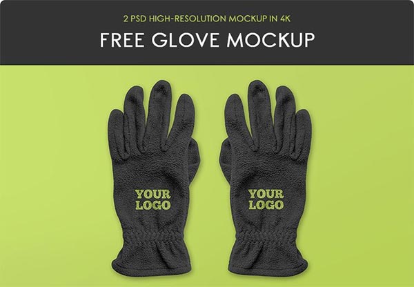 Free PSD Glove Mockups