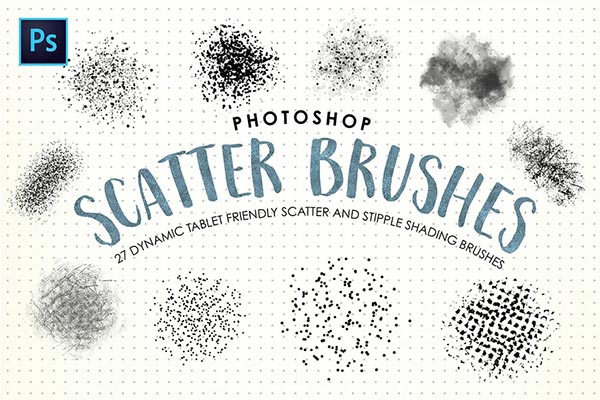 Photoshop Scatter & Stipple Brushes