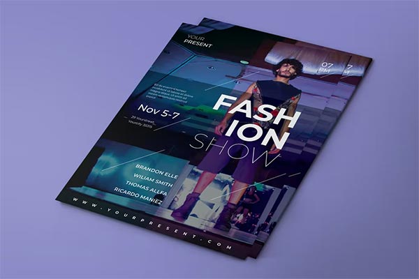 Fashion Show Indesign Flyer Template