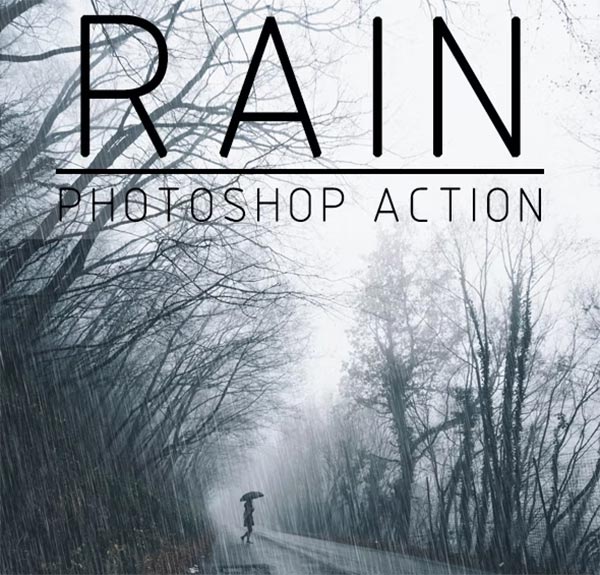 Rainy Day Photoshop Action Design