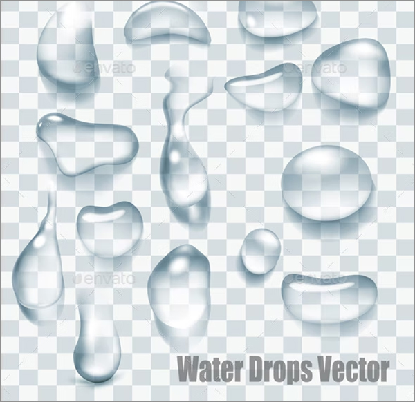 Drop Water Background Template