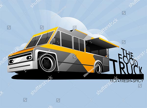  Food Truck Street Food Delivery Banner