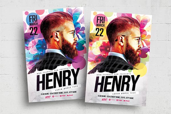 Colorful Night club EventFlyer Template