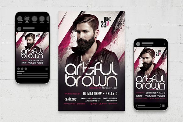Night Club Event Flyer PSD Template