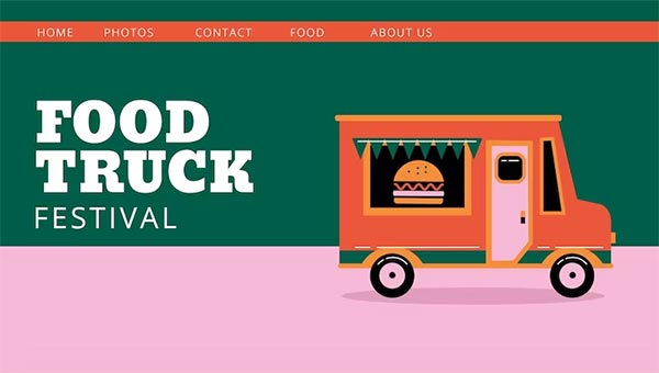 Food Truck Festival Free PSD Banner