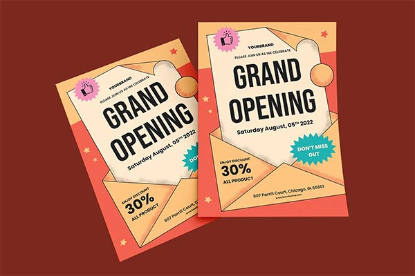 Grand Opening Event Flyers Design
