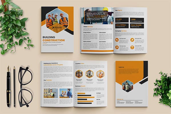 Construction InDesign Print Brochure